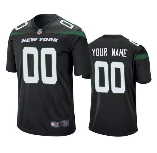 Men's New York Jets ACTIVE PLAYER Custom Black Vapor Untouchable Limited Stitched Jersey
